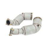 Catless High Flow 304 Stainless Exhaust Downpipe for Audi RS6 RS7 C8 4.0TT