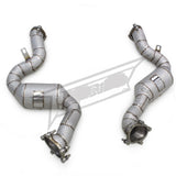 Catted High Flow 304 Stainless Exhaust Downpipe for Audi RS6 C7 4.0TT