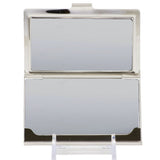 Business Card Holder - SMALL - CHARGER Text FCG Black Silver-Fade
