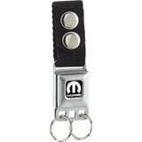 Keychain - MOPAR Logo Full Color Black White