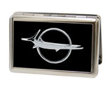 Business Card Holder - LARGE - Barracuda Emblem FCG Black Silver