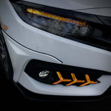 2016-2018 Honda Civic 10th Gen Sedan Front Bumper DRL Turn Signals — V7