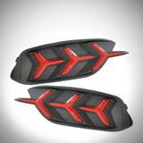 2016-2018 Honda Civic 10th Gen Sedan Rear Bumper LED Reflectors — V2