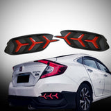 2016-2018 Honda Civic 10th Gen Sedan Rear Bumper LED Reflectors — V2
