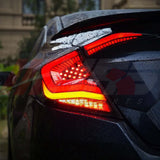 HRS 2016-21 Honda Civic 10th Gen Sedan LED Tail Lights V3