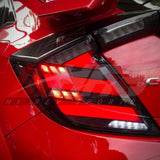 HRS 2017-21 Honda Civic 10th Gen Hatchback FK7 FK8 LED Tail Lights V1 - OPEN BOX
