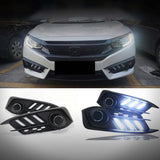 2016-2018 Honda Civic 10th Gen Sedan Front Bumper DRL Turn Signals — V2