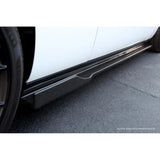 Carbon Fiber Dodge Challenger Hellcat Side Rocker Extension 2015-2023 Challenger hellcat