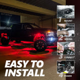 AURA 09-18 Ram Bundle- RGBW Headlights +Interior + Quantum Rock lights + Grille w- Bluetooth