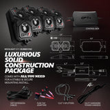 AURA 09-18 Ram Bundle- RGBW Headlights +Interior + Quantum Rock lights + Grille w- Bluetooth