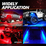 AURA 09-18 Ram Bundle- RGBW Headlights +Interior + Quantum Rock lights + Grille w- Bluetooth