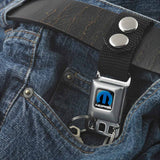 Keychain - MOPAR Logo Full Color Black Blue White
