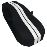 Ford Mustang Ultraguard Plus Car Cover - 300D Indoor/Outdoor Protection - Black with Gray Stripes