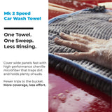 Mach 2 Speed Car Wash Towel – 7x the Size of a Mitt (60 x 30cm / 2 x 1ft)