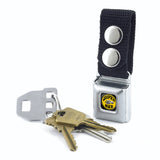 Keychain - SUPER BEE Logo Full Color Black Yellow White - Black
