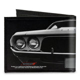 Canvas Bi-Fold Wallet - 1976 Challenger Black & White