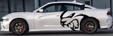 HELLCAT Decal Kit for Dodge Charger & Challenger - Oversized Vinyl Decals (Set of 2)