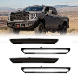 2020-2026+ GMC Sierra HD 2500 Smoked White Amber SCANNING LED Side Markers