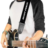 Guitar Strap - Dodge SCAT PACK Black White