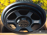 Volk Racing TE37XT Black Shadow LTD 17x8.5 -10 6x139.7 Matte Translucent Black - 6-Lug Toyota / Lexus Truck (Set of 4)