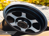 Volk Racing TE37XT Black Shadow LTD 17x8.5 -10 6x139.7 Matte Translucent Black - 6-Lug Toyota / Lexus Truck (Set of 4)
