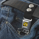 Keychain - SUPER BEE Logo Full Color Black Yellow White - Black