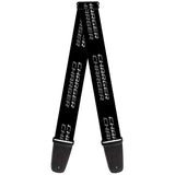 Guitar Strap - CHARGER Double Repeat Black Gray