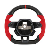 Custom Alcantara Red Steering Wheel for Lamborghini Huracan LP580 LP610 LP640 EVO STO