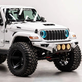 Jeep Gladiator Baja Steel Front Bumper with 3 LED Lights 2020-2026
