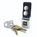 Keychain - SUPER BEE Logo Full Color Black Gray Yellow White - Black
