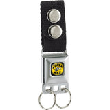 Keychain - SUPER BEE Logo Full Color Black Yellow White - Black