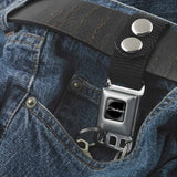 Keychain - CHALLENGER Script Black Silver
